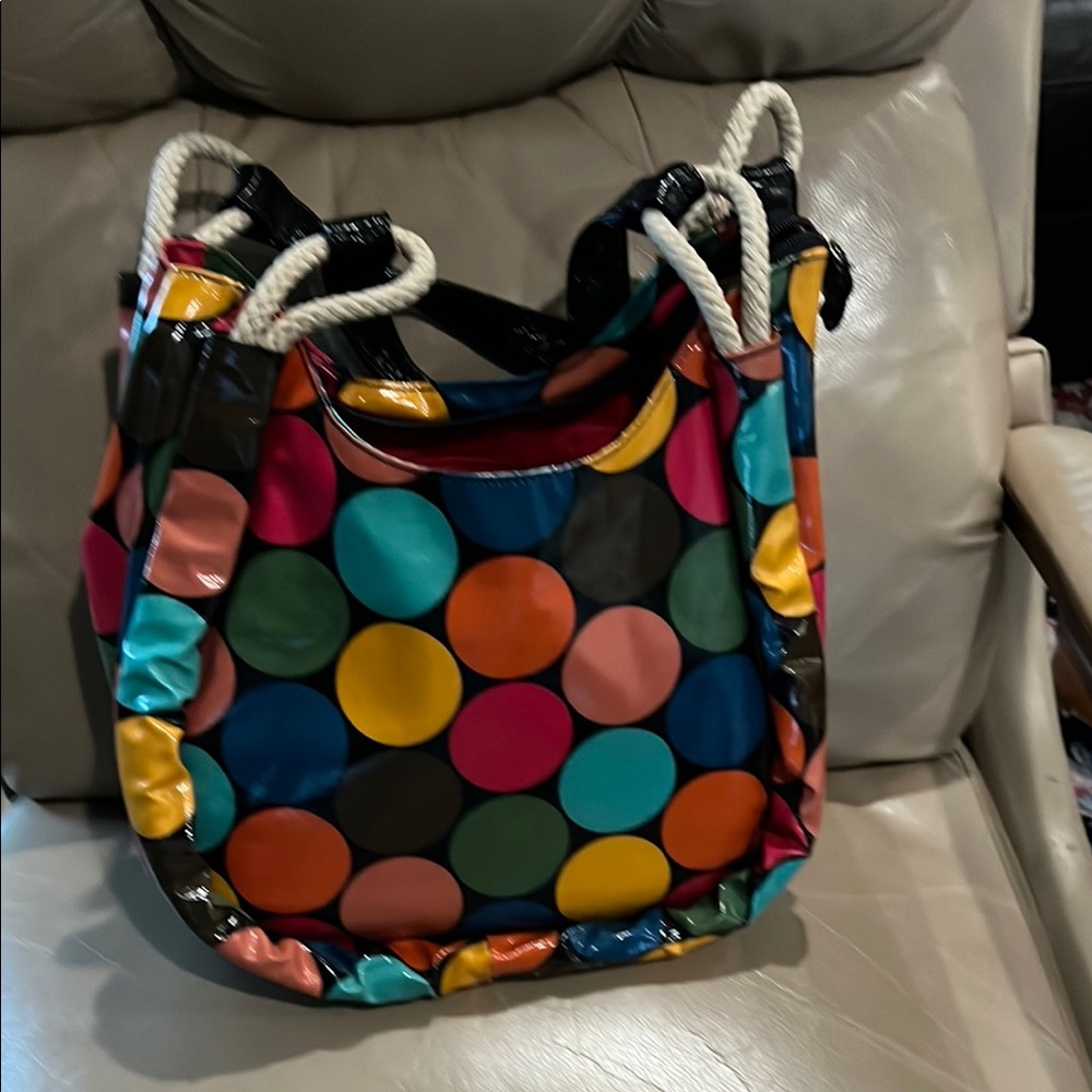 Colorful Polka Dot Tote Bag